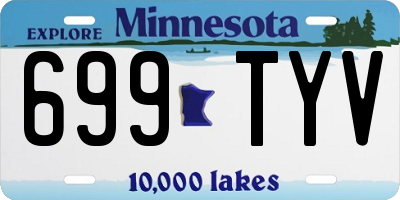 MN license plate 699TYV
