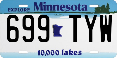 MN license plate 699TYW
