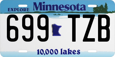 MN license plate 699TZB