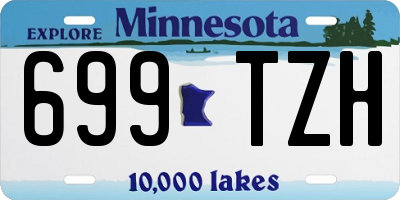 MN license plate 699TZH