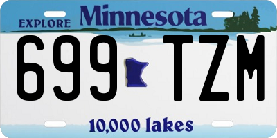 MN license plate 699TZM