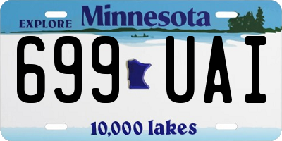 MN license plate 699UAI