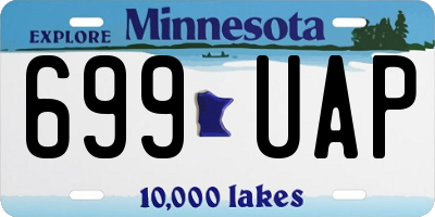 MN license plate 699UAP