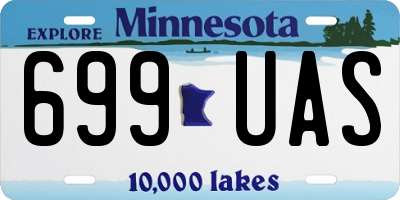 MN license plate 699UAS