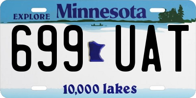 MN license plate 699UAT