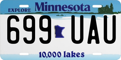 MN license plate 699UAU