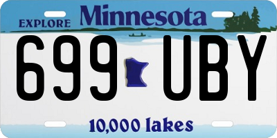 MN license plate 699UBY