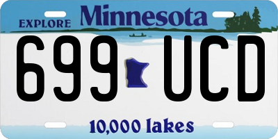 MN license plate 699UCD