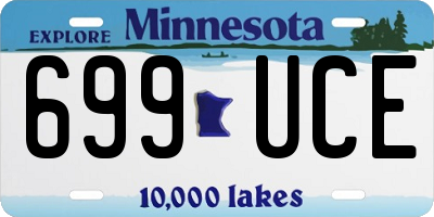 MN license plate 699UCE