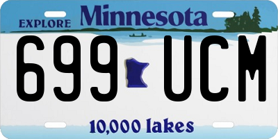 MN license plate 699UCM