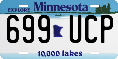 MN license plate 699UCP