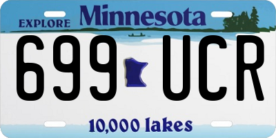 MN license plate 699UCR