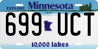 MN license plate 699UCT