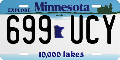 MN license plate 699UCY
