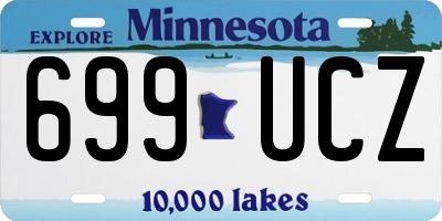 MN license plate 699UCZ