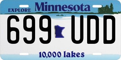 MN license plate 699UDD