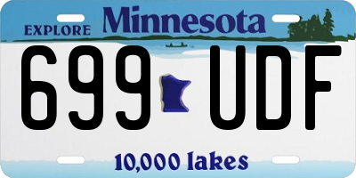 MN license plate 699UDF