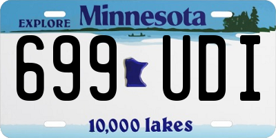 MN license plate 699UDI