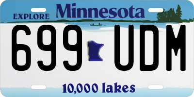 MN license plate 699UDM
