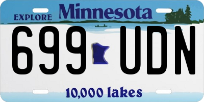 MN license plate 699UDN