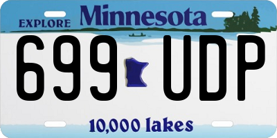 MN license plate 699UDP