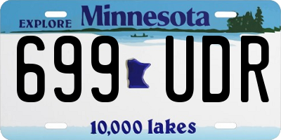 MN license plate 699UDR