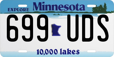 MN license plate 699UDS