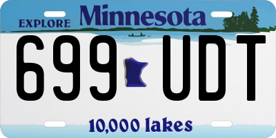MN license plate 699UDT