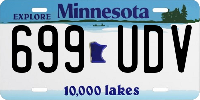 MN license plate 699UDV