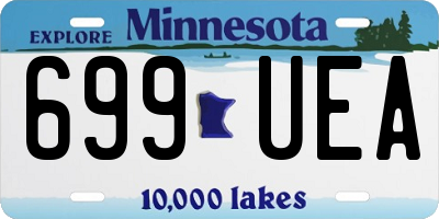 MN license plate 699UEA