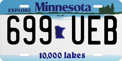 MN license plate 699UEB