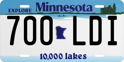 MN license plate 700LDI