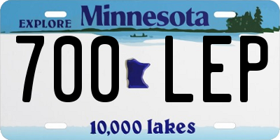MN license plate 700LEP