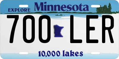 MN license plate 700LER