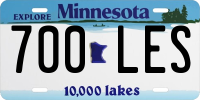 MN license plate 700LES