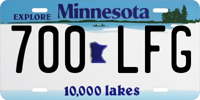 MN license plate 700LFG