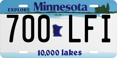 MN license plate 700LFI