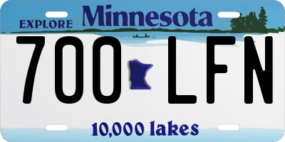 MN license plate 700LFN