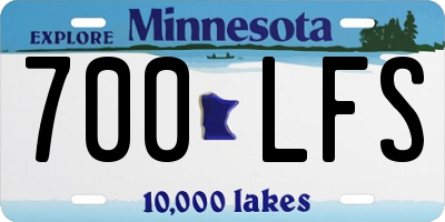 MN license plate 700LFS