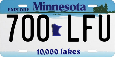 MN license plate 700LFU