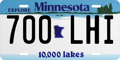 MN license plate 700LHI