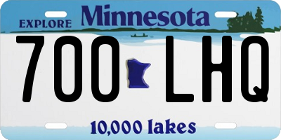 MN license plate 700LHQ