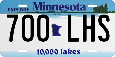 MN license plate 700LHS