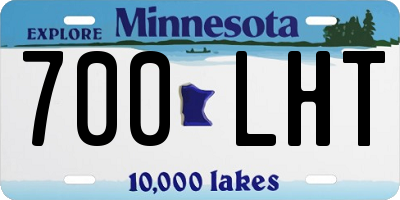 MN license plate 700LHT