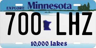 MN license plate 700LHZ