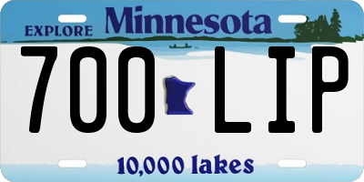 MN license plate 700LIP