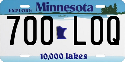 MN license plate 700LOQ