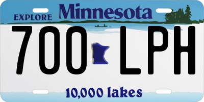 MN license plate 700LPH