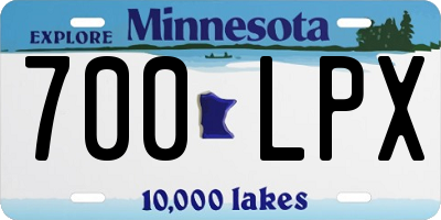 MN license plate 700LPX