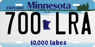 MN license plate 700LRA